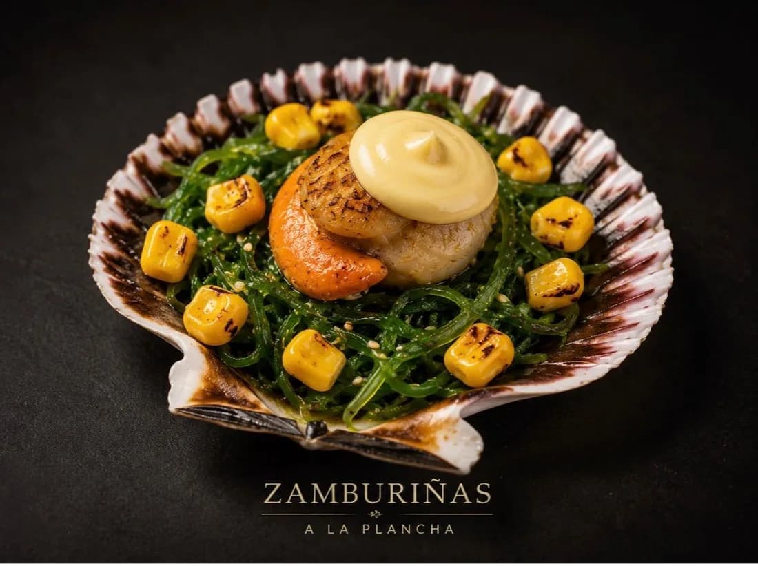 Zamburiñas a la plancha